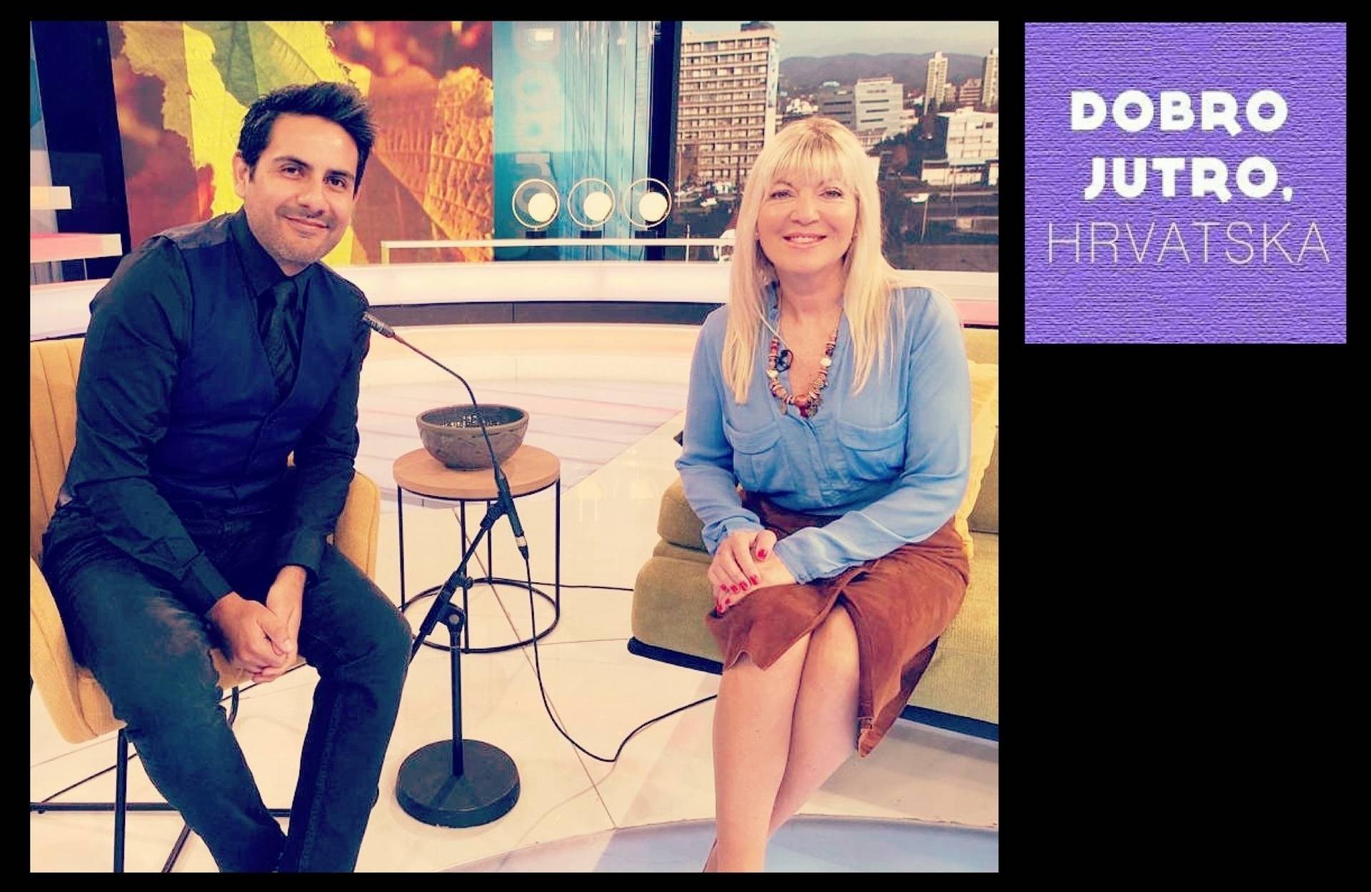 ERICK VELASCO FARRERA GUEST AT THE PROGRAM GOOD MORNING CROATIA