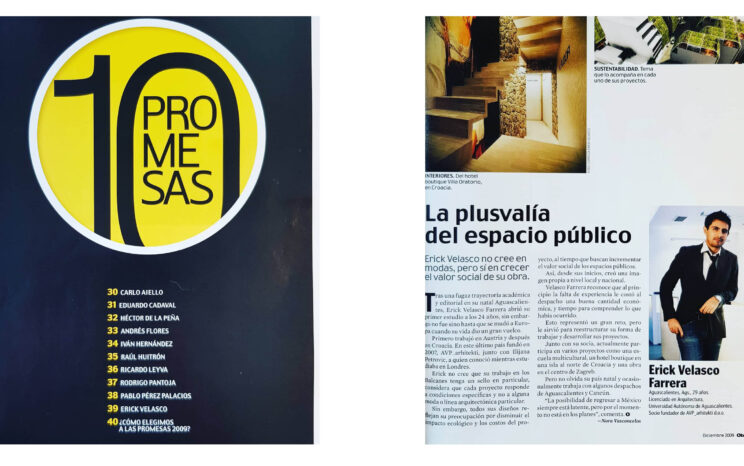 10 NAJINOVATIVNIJIH MLADIH MEKSIČKIH ARHITEKATA 2009