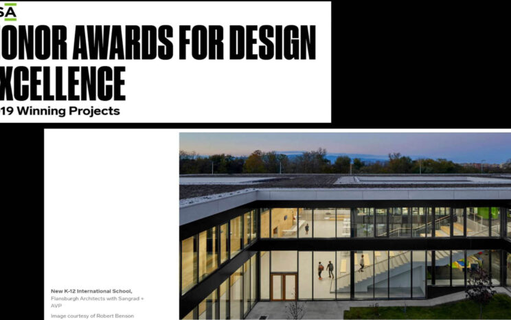 HONOR AWARD FOR DESIGN EXCELLENCE za Američku školu