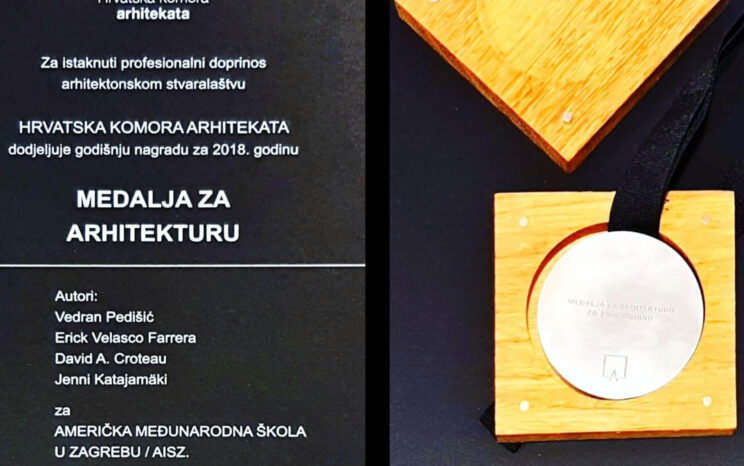 SANGRAD + AVP DOBIVA MEDALJU ZA ARHITEKTURU 2018 OD HKA