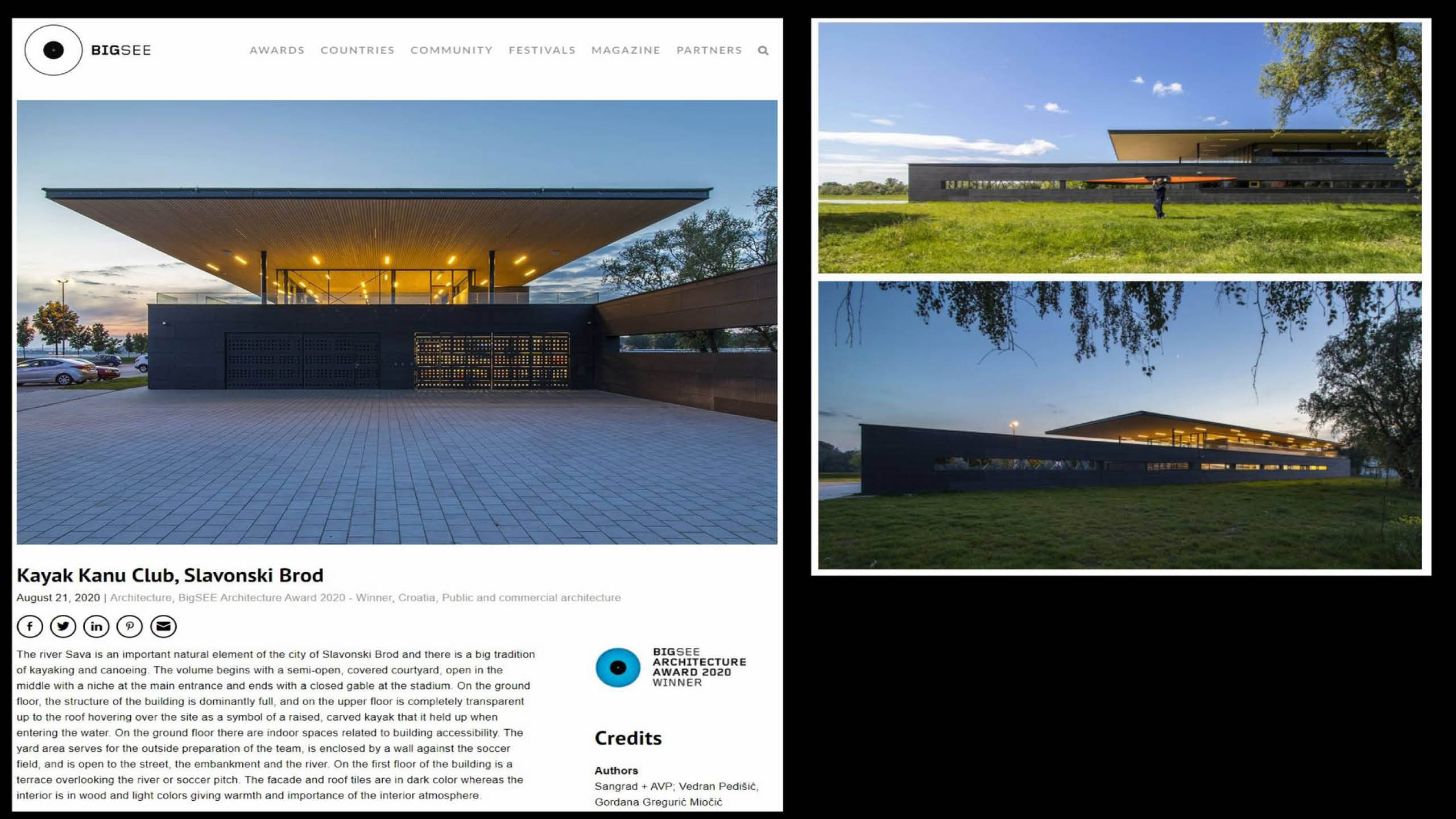 KAYAK KANU CLUB BIGSEE nagrada 2020