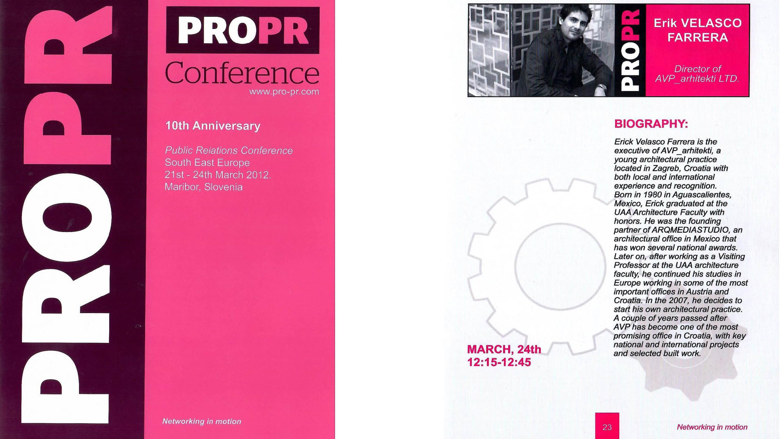 PRO PR LECTURE_MARIBOR SLOVENIA