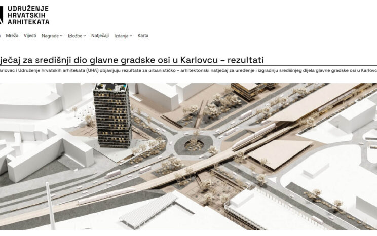 NATJEČAJ ZA SREDIŠNJI DIO GLAVNE GRADSKE OSI U KARLOVCU_1. NAGRADA U SVIM KATEGORIJAMA