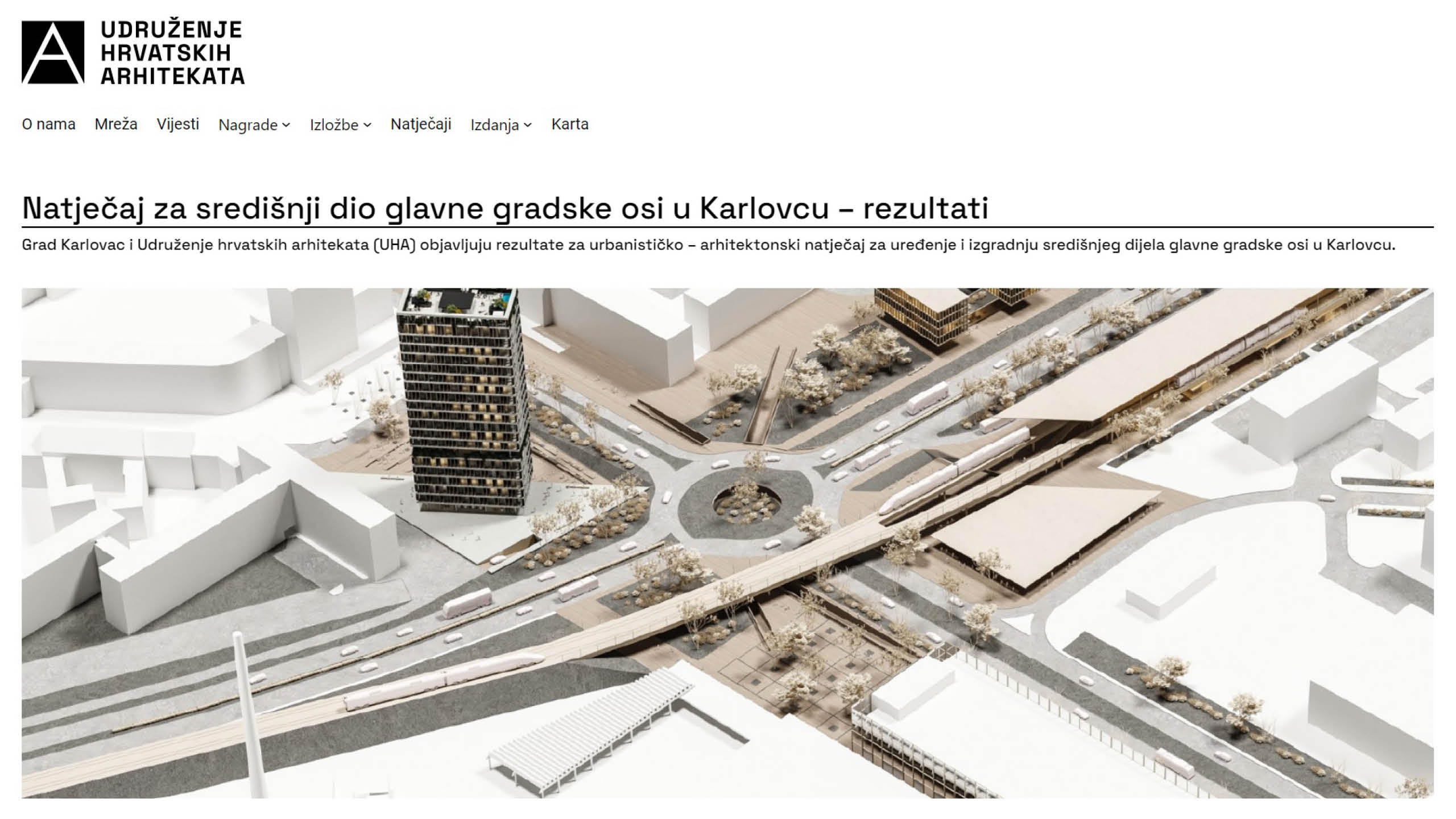 NATJEČAJ ZA SREDIŠNJI DIO GLAVNE GRADSKE OSI U KARLOVCU_1. NAGRADA U SVIM KATEGORIJAMA