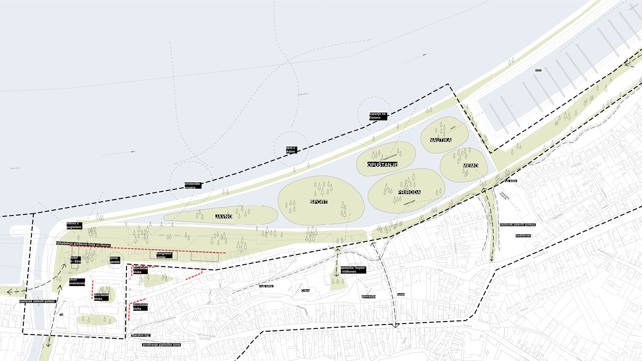 RIGHT BANK ZONE ALONG THE DANUBE IN VUKOVAR